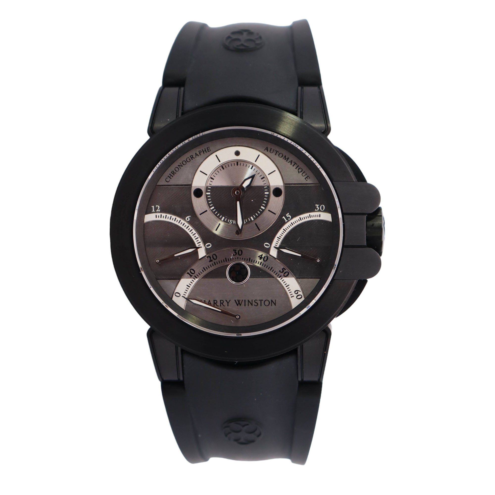 Harry Winston Ocean 44mm Silver Dial Watch Ref# OCEACT44ZZ006 - Happy Jewelers Fine Jewelry Lifetime Warranty