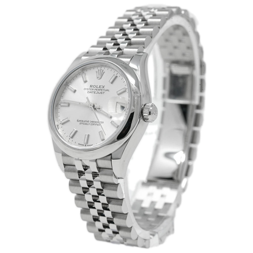 Rolex Ladies Datejust Stainless Steel 31mm Silver Stick Dial Watch Reference# 278240 - Happy Jewelers Fine Jewelry Lifetime Warranty