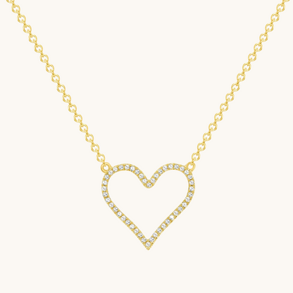 Open Heart Diamond Necklace - Happy Jewelers Fine Jewelry Lifetime Warranty