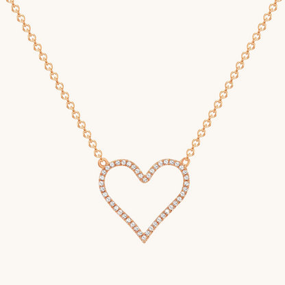 Open Heart Diamond Necklace - Happy Jewelers Fine Jewelry Lifetime Warranty