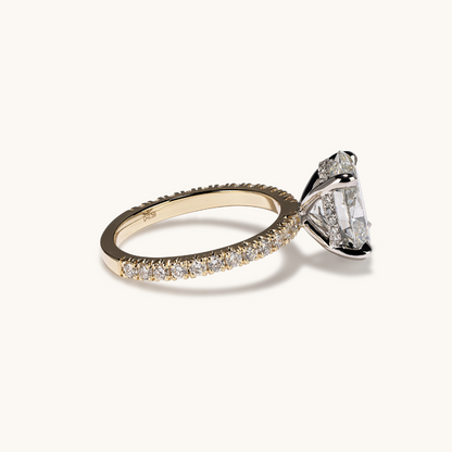 Oval Lab Diamond Engagement Ring with Signature Setting - Happy Jewelers Fine Jewelry Lifetime Warranty