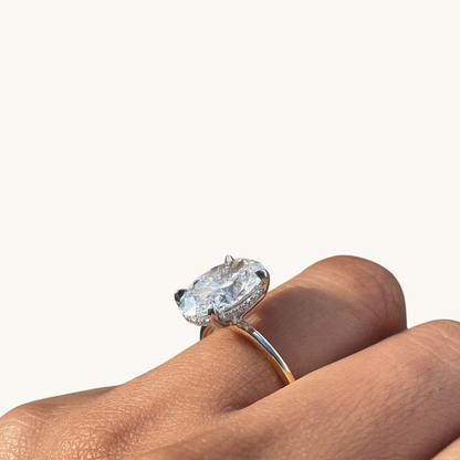 4.61 Oval Lab Diamond Engagement Ring - Happy Jewelers Fine Jewelry Lifetime Warranty