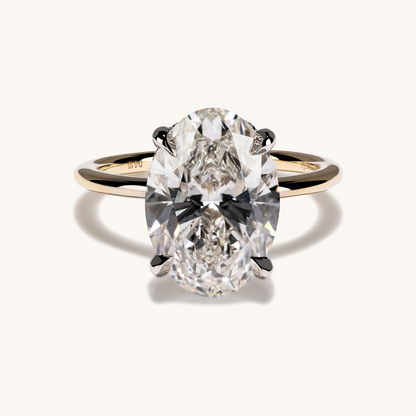4.61 Oval Lab Diamond Engagement Ring - Happy Jewelers Fine Jewelry Lifetime Warranty