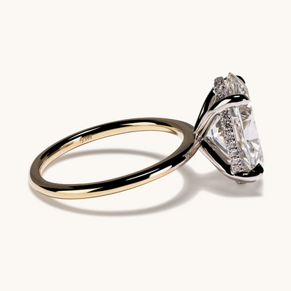 4.61 Oval Lab Diamond Engagement Ring - Happy Jewelers Fine Jewelry Lifetime Warranty