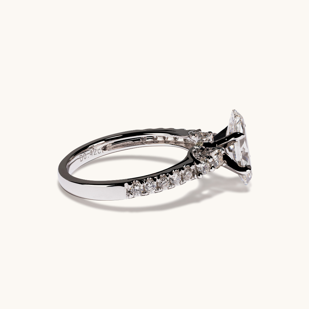 1.22 Oval Lab Diamond Engagement Ring