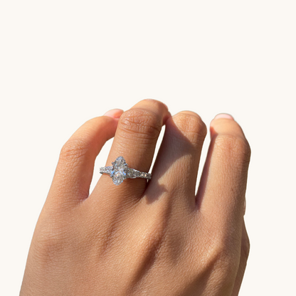 1.22 Oval Lab Diamond Engagement Ring - Happy Jewelers Fine Jewelry Lifetime Warranty