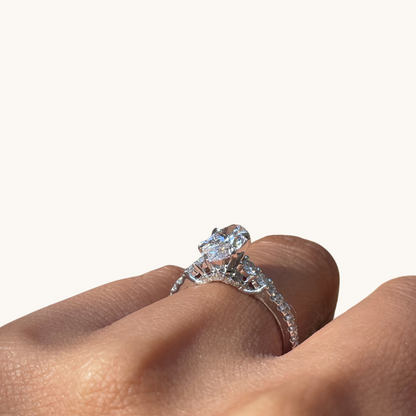1.22 Oval Lab Diamond Engagement Ring - Happy Jewelers Fine Jewelry Lifetime Warranty