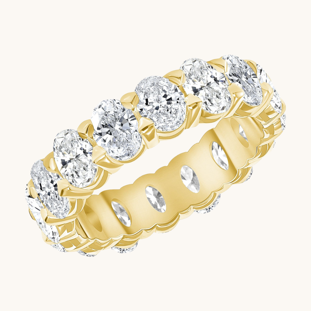 Oval Diamond Eternity Band