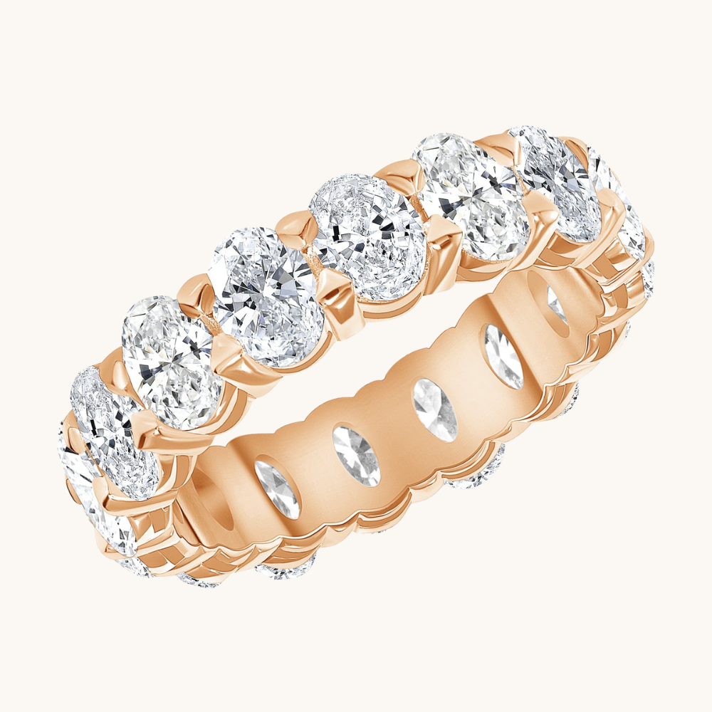 Oval Diamond Eternity Band