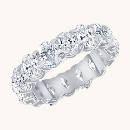 Large Diamond Oval Eternity Band - Happy Jewelers Fine Jewelry Lifetime Warranty