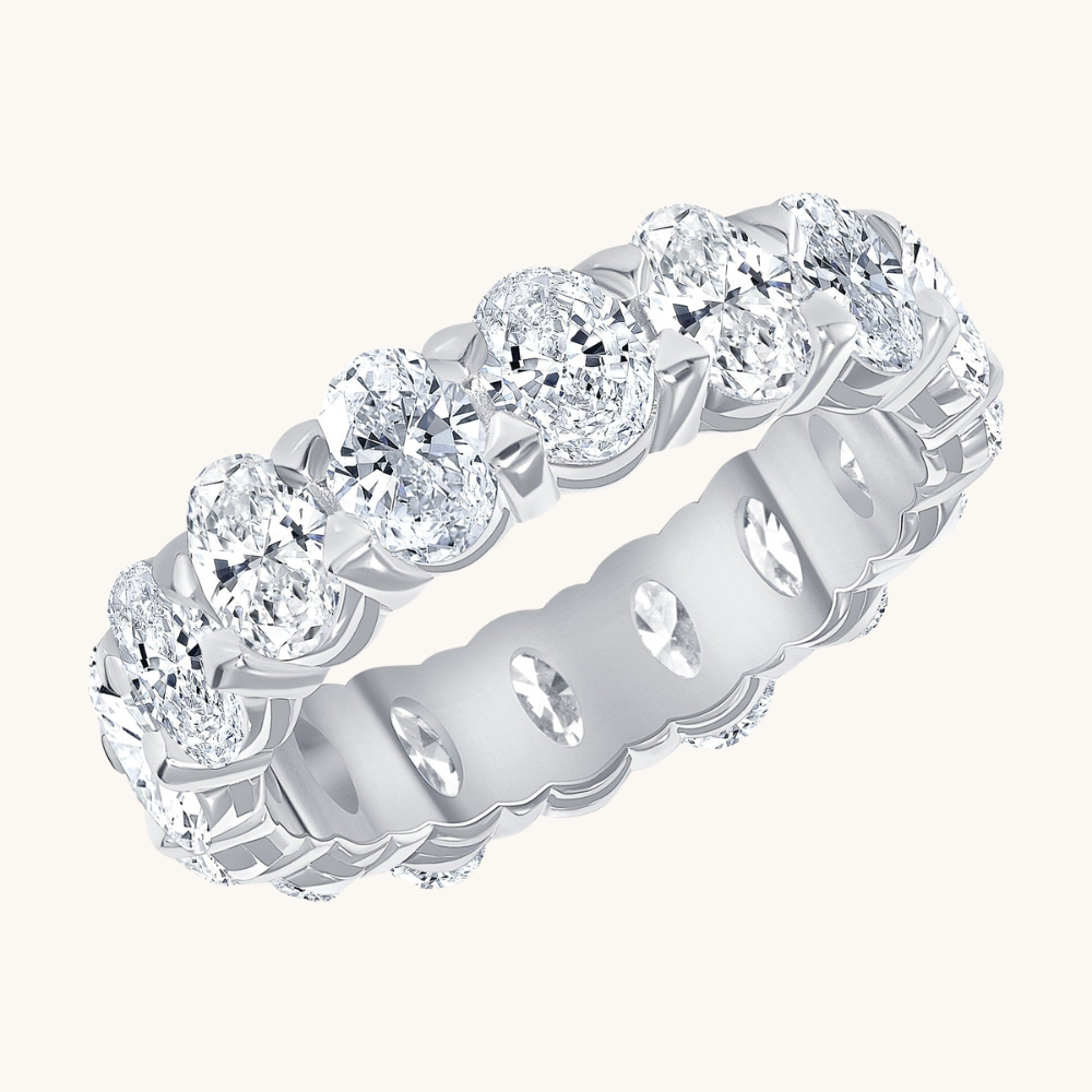 Oval Diamond Eternity Band