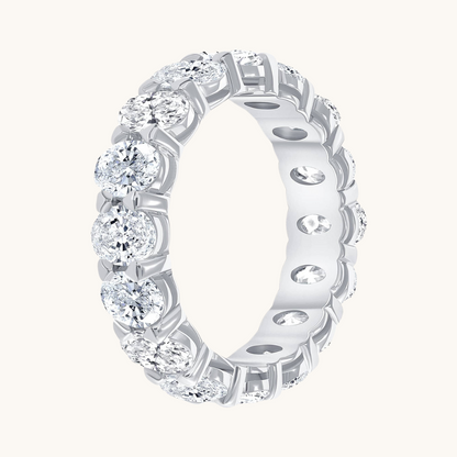 Large Diamond Oval Eternity Band - Happy Jewelers Fine Jewelry Lifetime Warranty