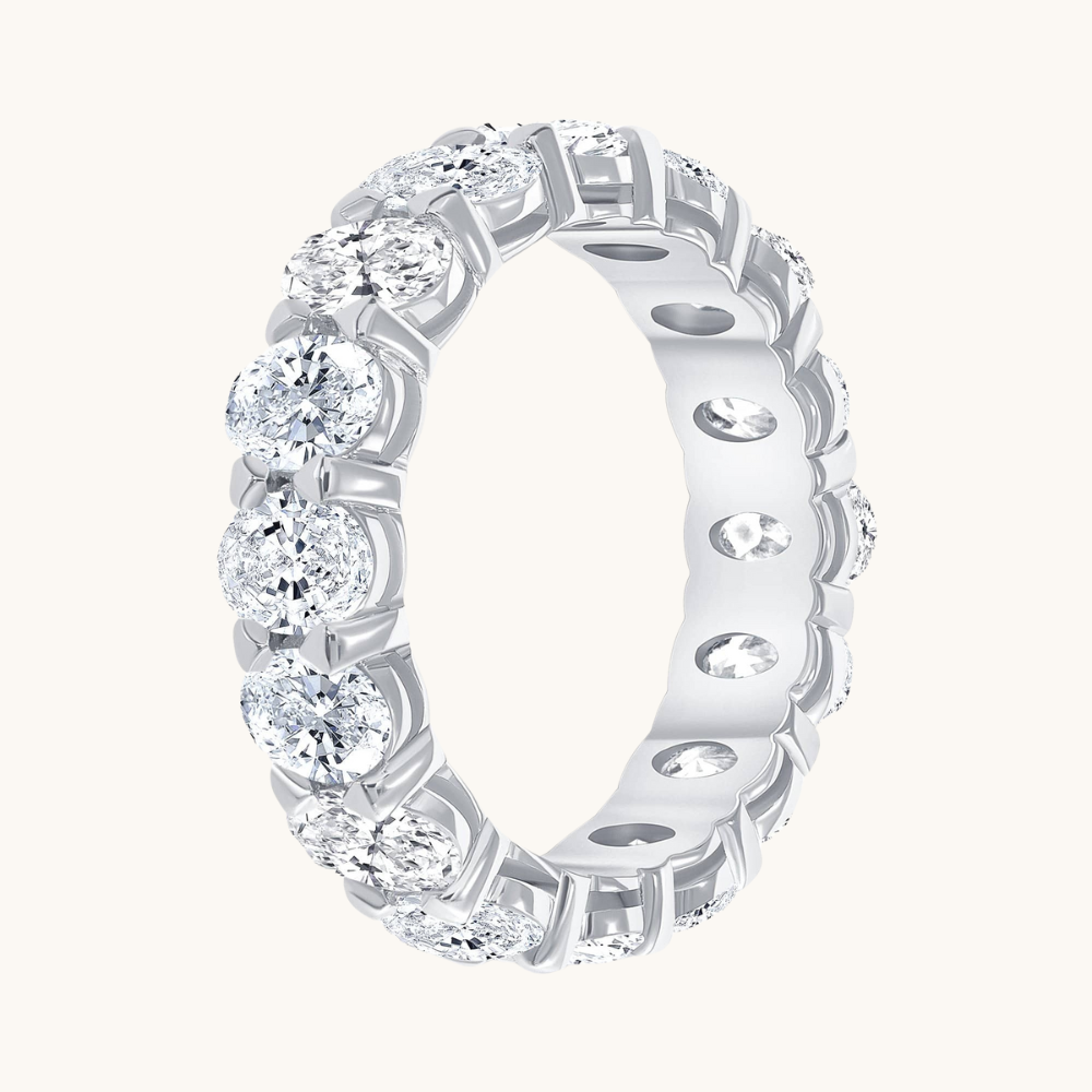 Oval Diamond Eternity Band