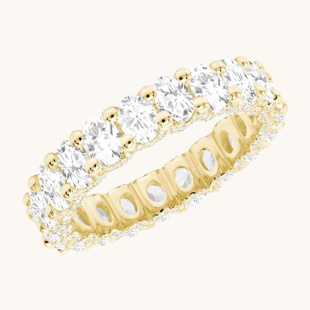 Oval U Shaped Diamond Eternity Band