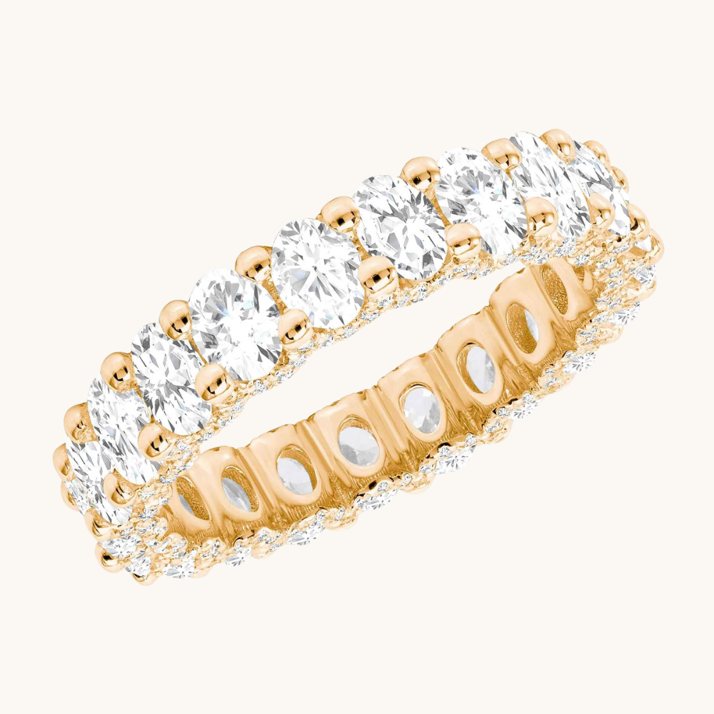 Oval U Shaped Diamond Eternity Band