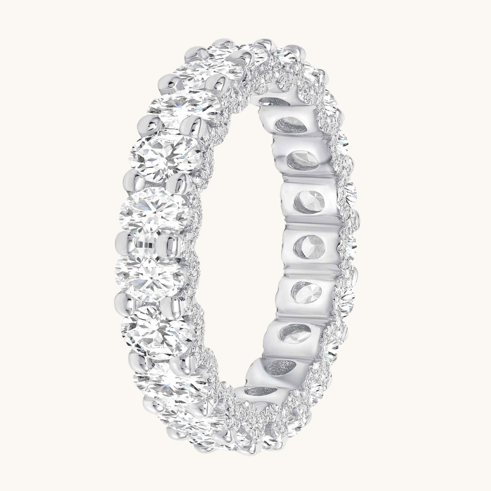 Oval U Shaped Diamond Eternity Band