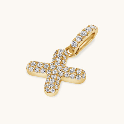 Pave Diamond Bubble Initial Pendant - Happy Jewelers Fine Jewelry Lifetime Warranty