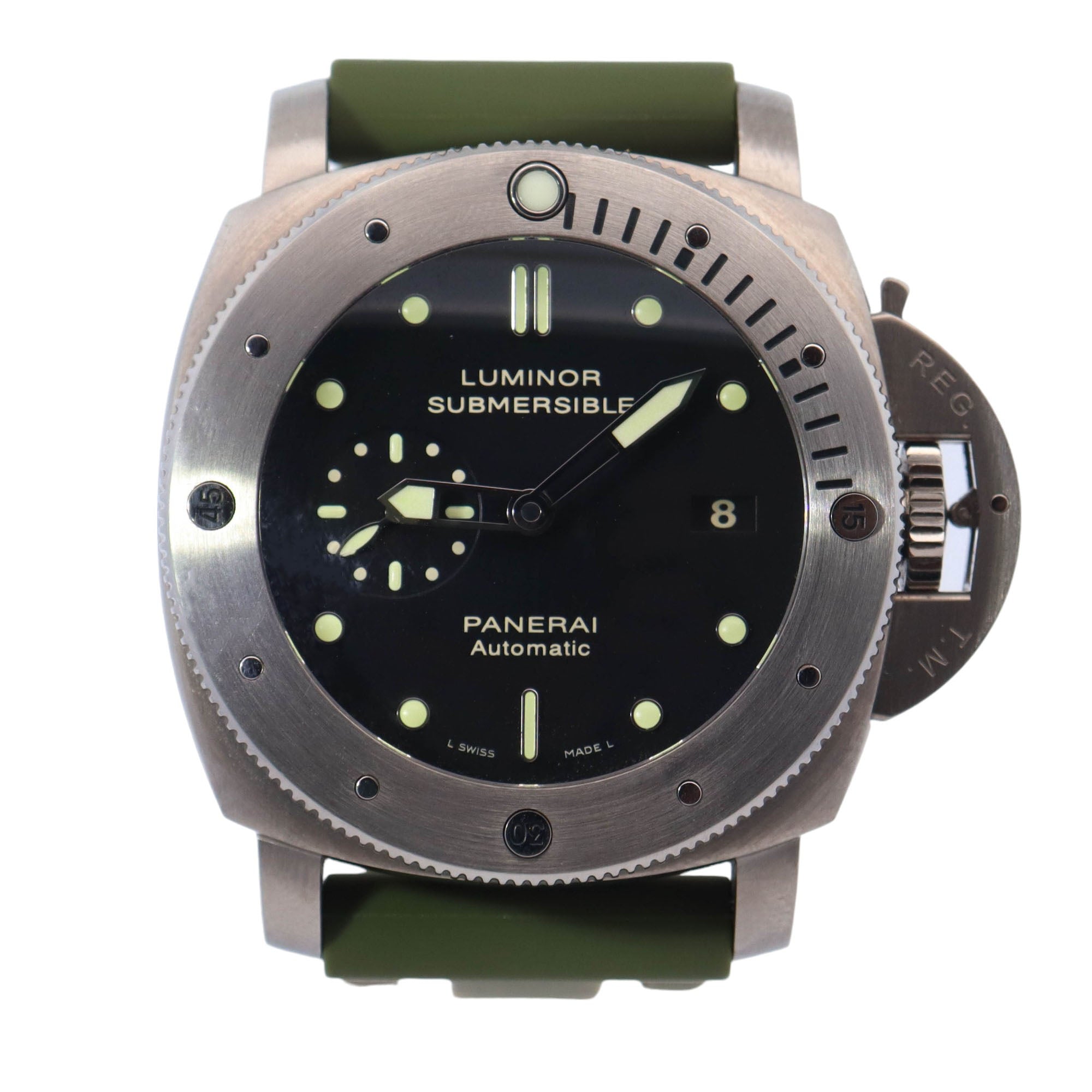 Panerai Luminor Submersible Titanium 47mm Black Dot Dial Watch Reference# PAM00305 - Happy Jewelers Fine Jewelry Lifetime Warranty
