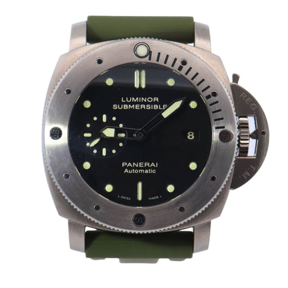 Panerai Luminor Submersible Titanium 47mm Black Dot Dial Watch Reference# PAM00305 - Happy Jewelers Fine Jewelry Lifetime Warranty