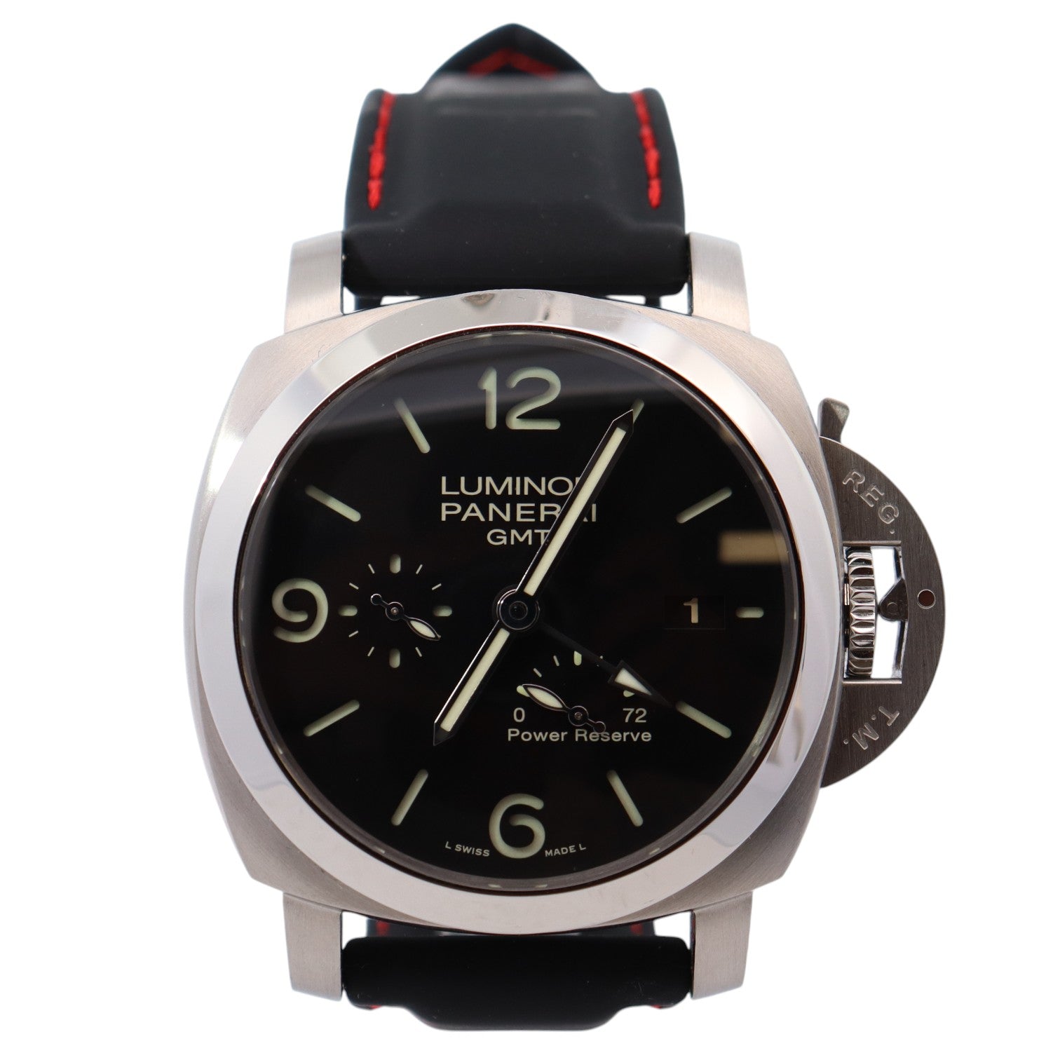 Panerai Luminor 44mm Black Dial Watch Ref# PAM00321 - Happy Jewelers Fine Jewelry Lifetime Warranty
