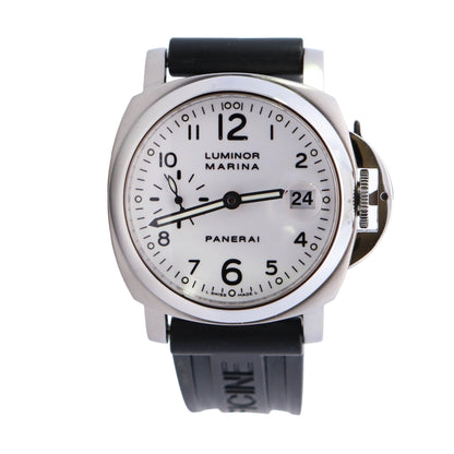 Panerai Luminor 44mm White Dial Watch Ref# PAM00523 - Happy Jewelers Fine Jewelry Lifetime Warranty