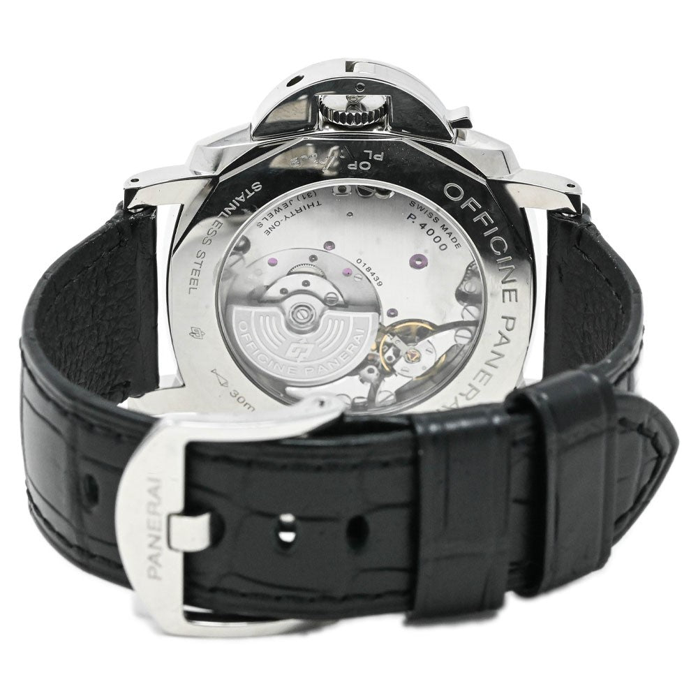 Panerai Men's Luminor Due Stainless Steel 45mm Black Dial Watch Reference #: PAM00674 - Happy Jewelers Fine Jewelry Lifetime Warranty