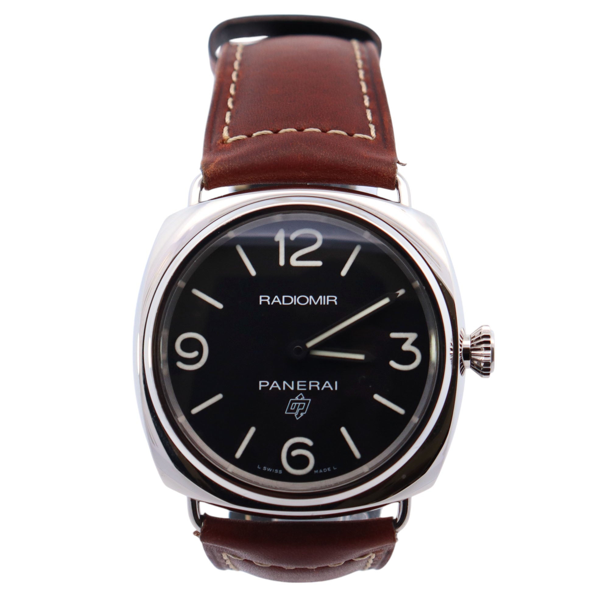 Panerai Radiomir 45mm Black Dial Watch Ref# PAM00753 - Happy Jewelers Fine Jewelry Lifetime Warranty
