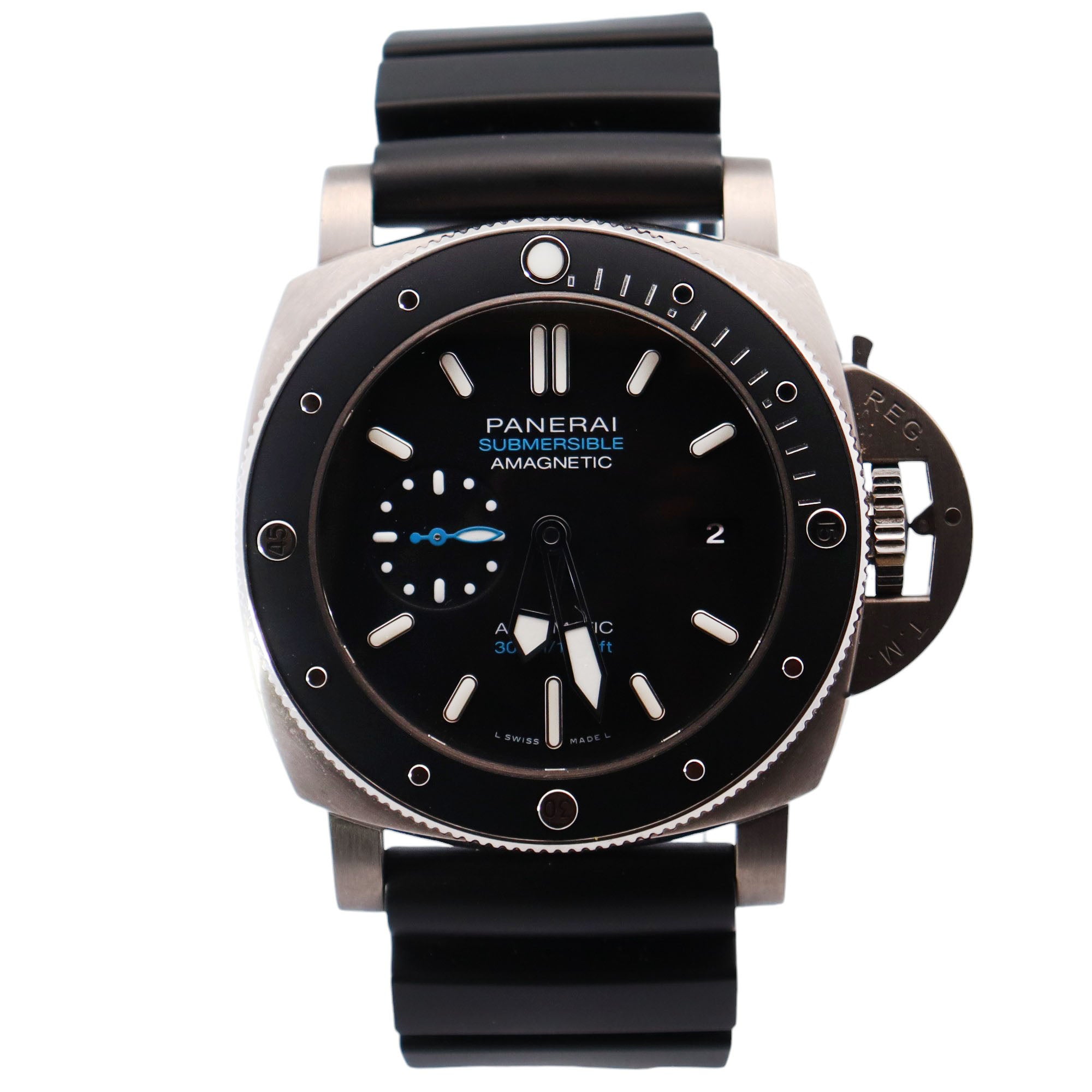 Panerai Luminor 47mm Black Dial Watch Ref# PAM01389 - Happy Jewelers Fine Jewelry Lifetime Warranty