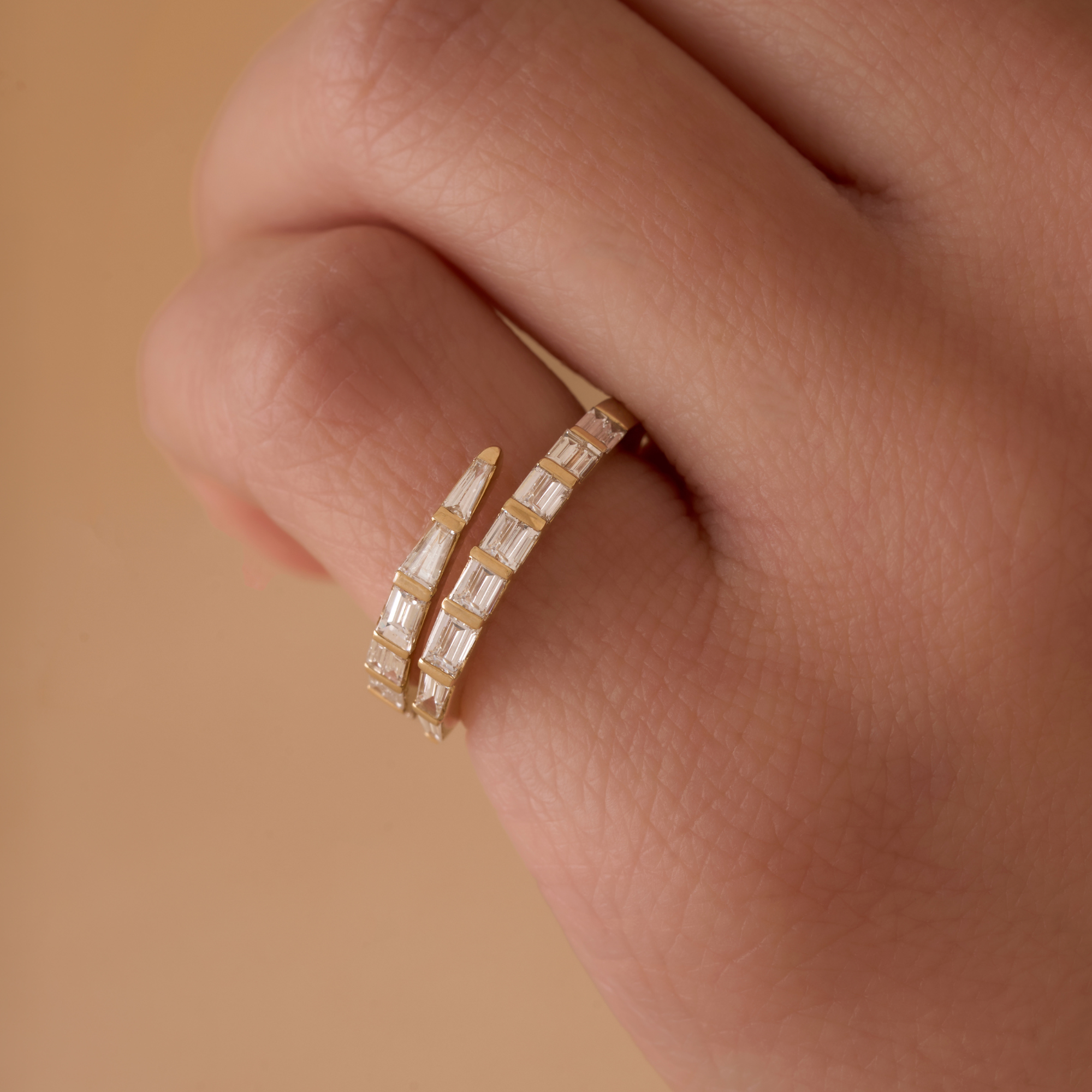 Baguette Diamond Wrap Ring - Happy Jewelers Fine Jewelry Lifetime Warranty