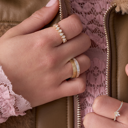 Channel Set Baguette Lab Diamond Band - Happy Jewelers Fine Jewelry Lifetime Warranty