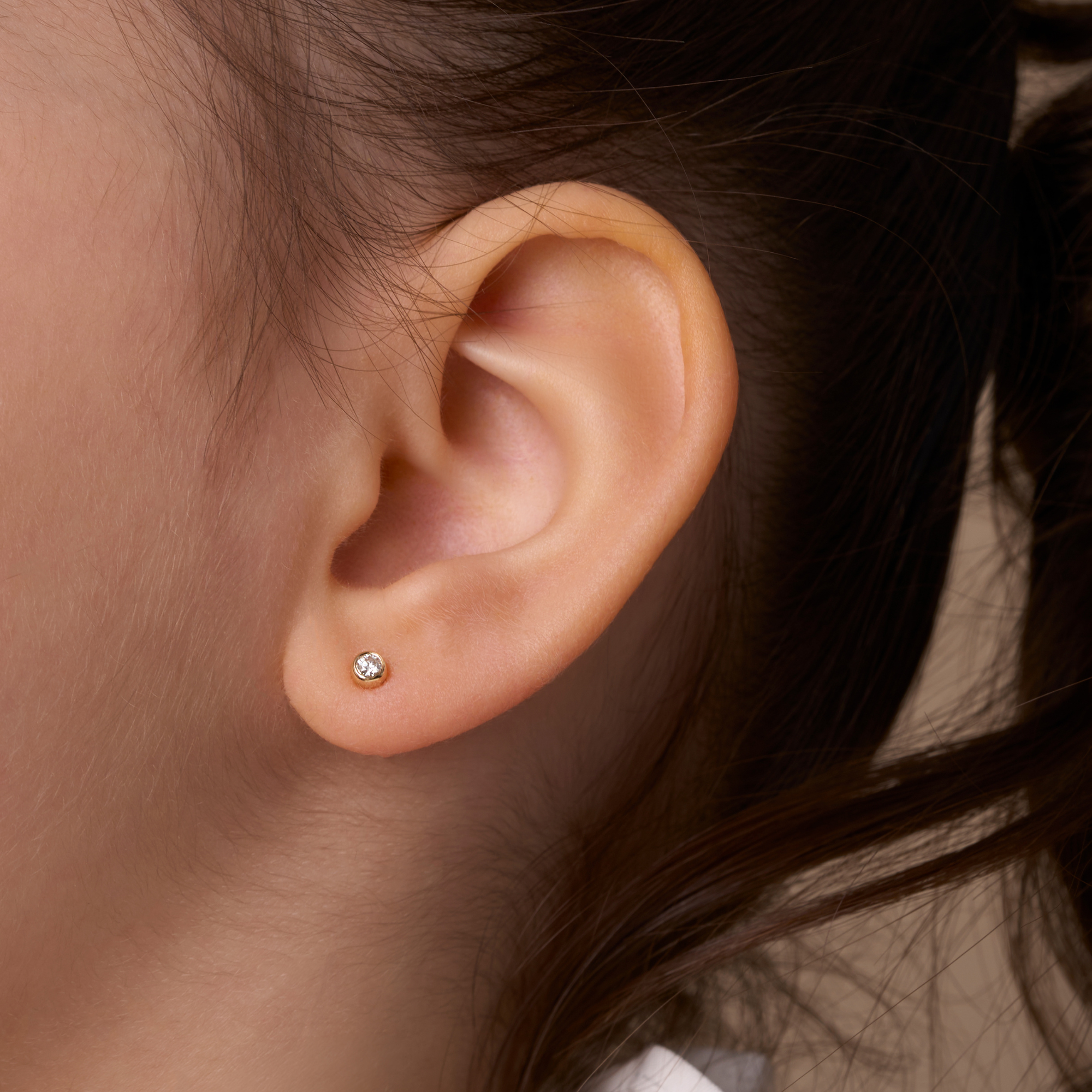 Diamond Bezel Stud Earrings - Happy Jewelers Fine Jewelry Lifetime Warranty