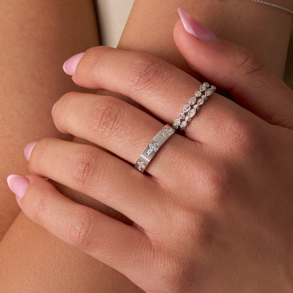 Diamond Cross Eternity Band - Happy Jewelers Fine Jewelry Lifetime Warranty