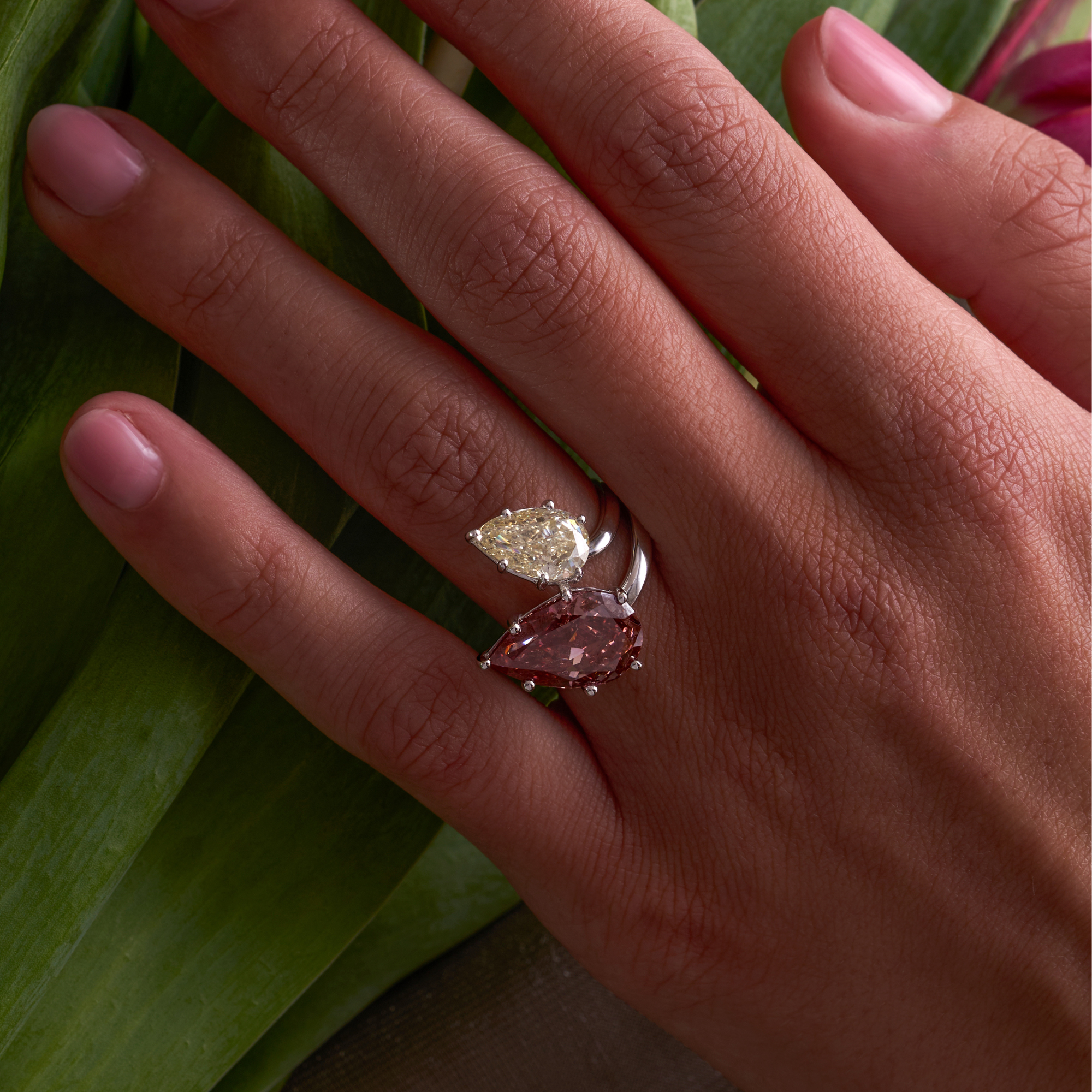 Pear Toi et Moi Lab Diamond Engagement Ring - Happy Jewelers Fine Jewelry Lifetime Warranty
