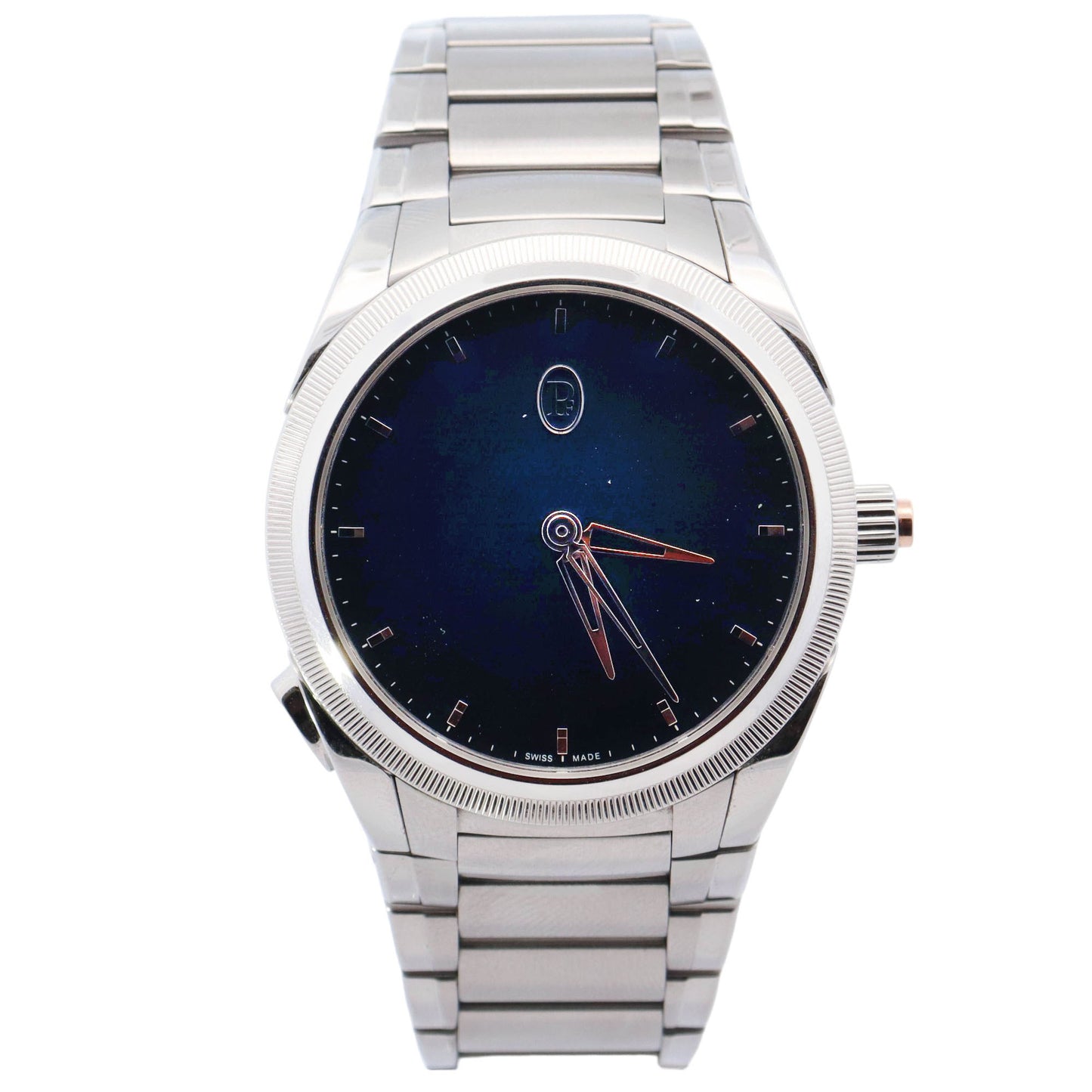 Parmigiani Fleurier Tonda Stainless Steel 40mm Blue Dot Dial Watch Reference# PFC905-1020001-100182 - Happy Jewelers Fine Jewelry Lifetime Warranty