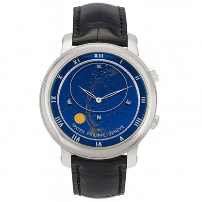 Patek Philippe Celestial 43mm Blue Dial Watch Ref# 5102G-001 - Happy Jewelers Fine Jewelry Lifetime Warranty