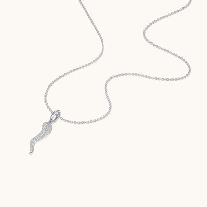 Pave Diamond Cornicello Pendant - Happy Jewelers Fine Jewelry Lifetime Warranty