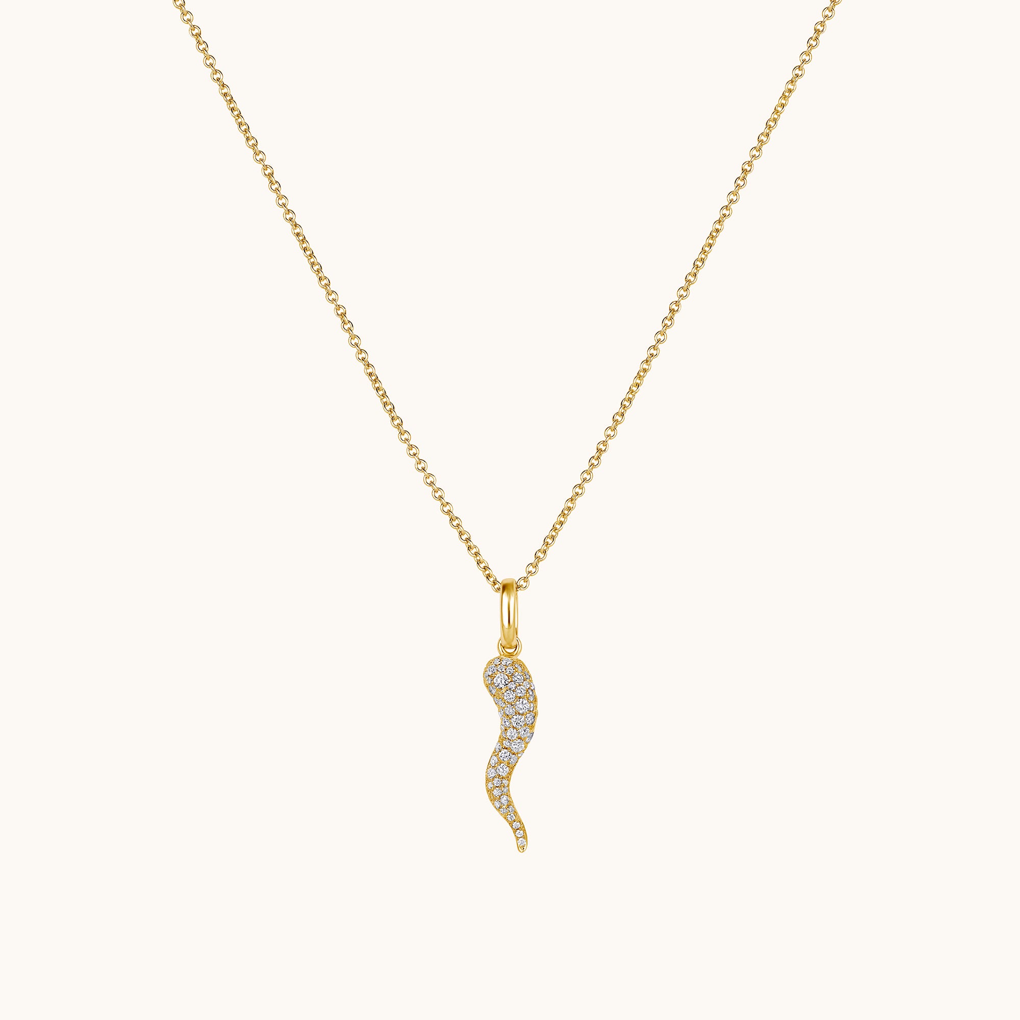 Pave Diamond Cornicello Pendant - Happy Jewelers Fine Jewelry Lifetime Warranty