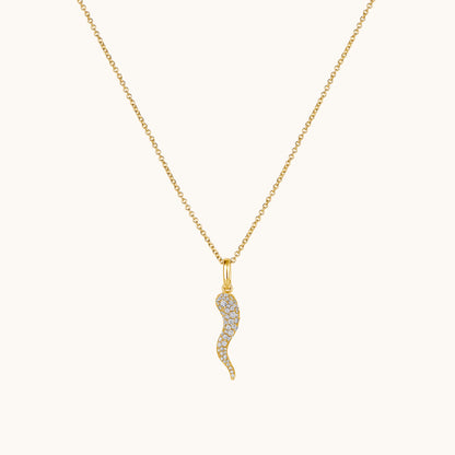 Pave Diamond Cornicello Pendant - Happy Jewelers Fine Jewelry Lifetime Warranty