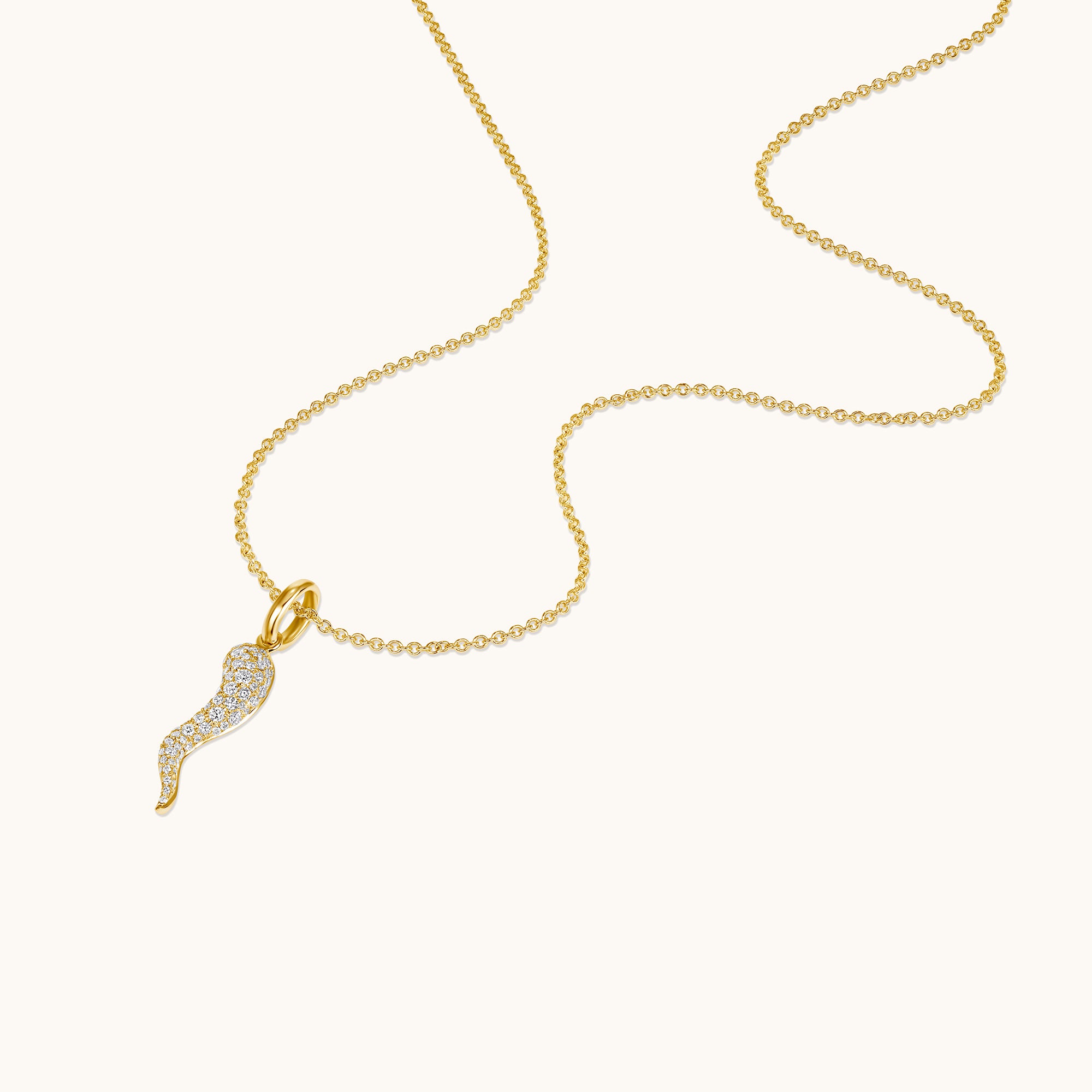 Pave Diamond Cornicello Pendant - Happy Jewelers Fine Jewelry Lifetime Warranty