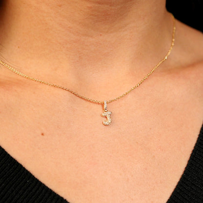 Day 6- 12 Days of Christmas! Bubble Pavé Initial Pendant Necklace