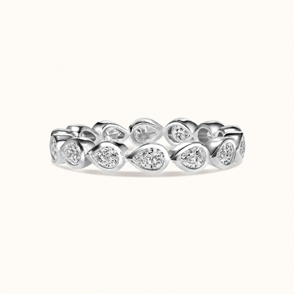 Pear Lab Diamond East-West Bezel Eternity Band