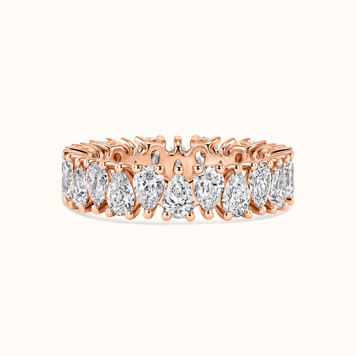 Pear Shape Diamond Eternity Band