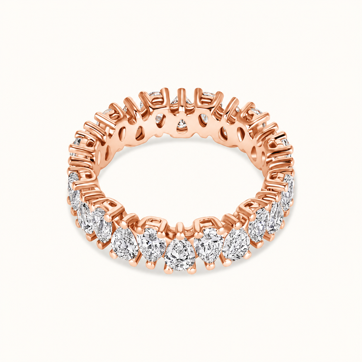 Pear Shape Diamond Eternity Band