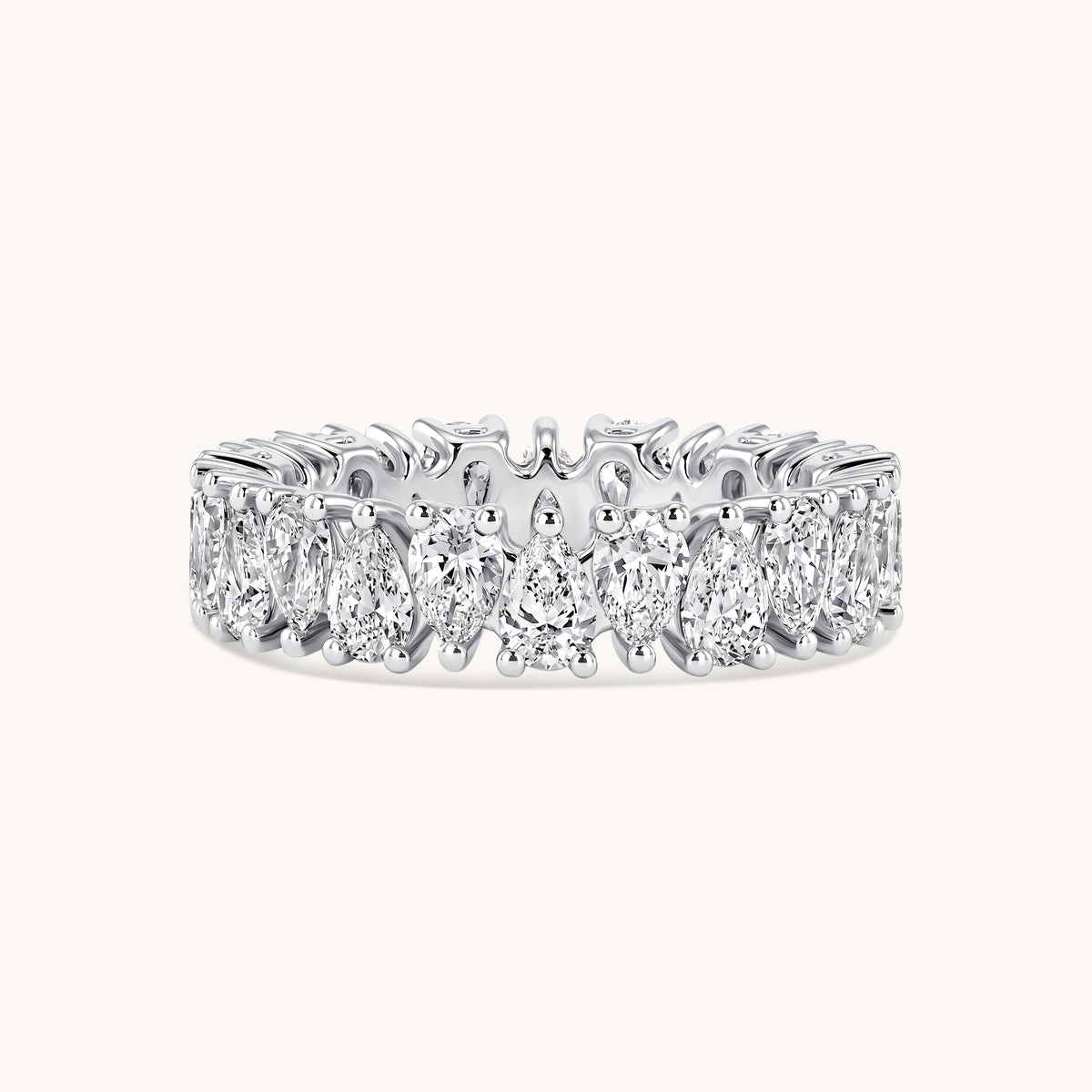 Pear Shape Diamond Eternity Band