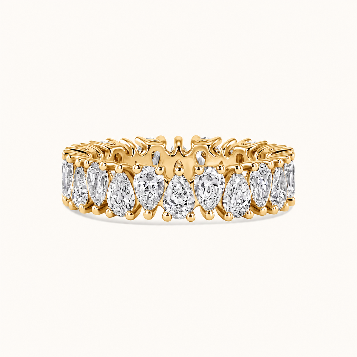Pear Shape Diamond Eternity Band