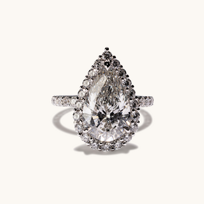 4.08 Pear Lab Diamond Engagement Ring - Happy Jewelers Fine Jewelry Lifetime Warranty