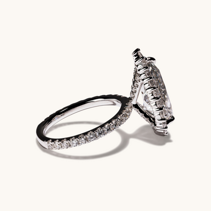 4.08 Pear Lab Diamond Engagement Ring - Happy Jewelers Fine Jewelry Lifetime Warranty