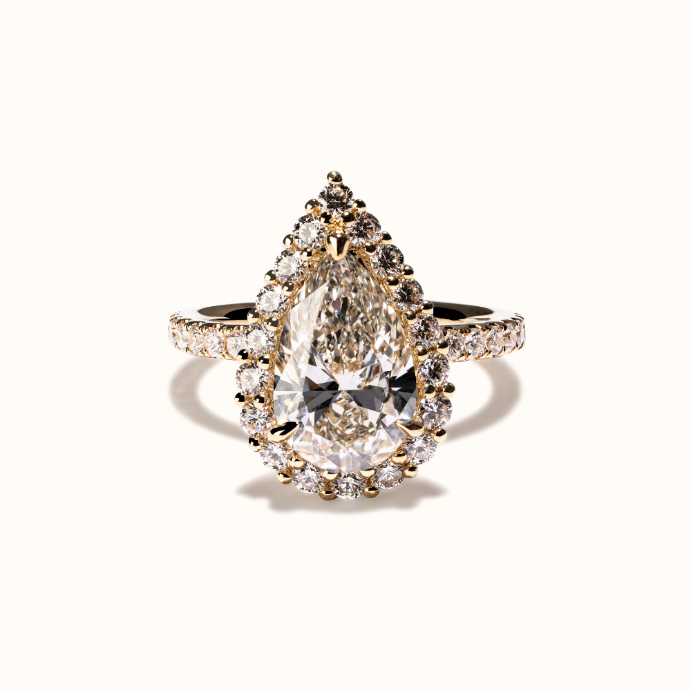 2.11 Pear Lab Diamond Engagement Ring – Happy Jewelers