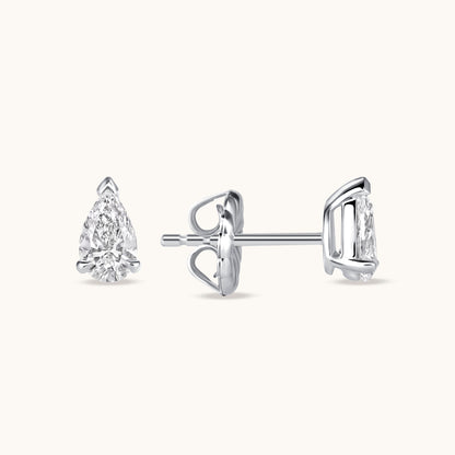 Pear Lab Diamond Stud Earrings - Happy Jewelers Fine Jewelry Lifetime Warranty