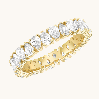 Pear Shape Diamond Eternity Band - Happy Jewelers Fine Jewelry Lifetime Warranty